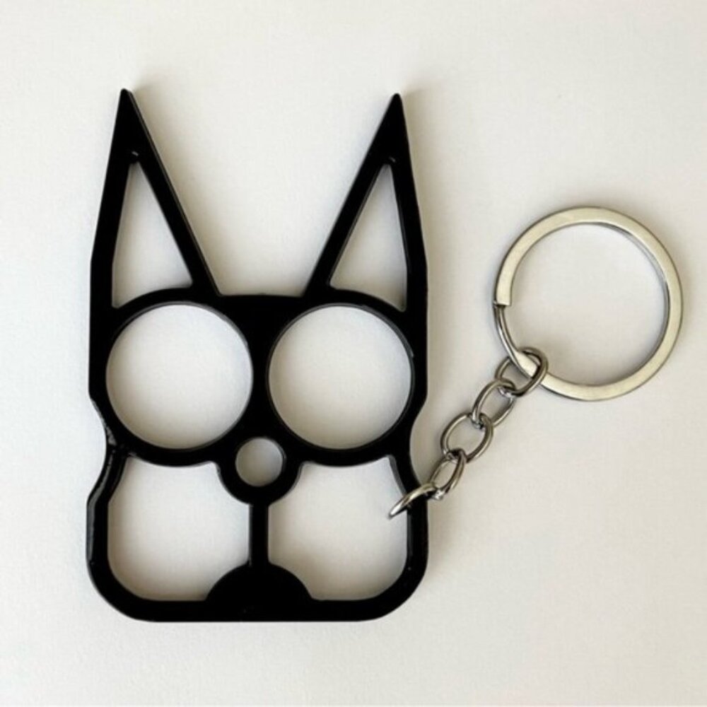 Black Cat Self Defense Keychain